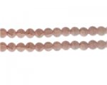 8mm Rhodonite Duo-Style Glass Bead, approx. 35 beads