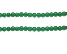 (image for) 6mm Green Jade-Style Glass Bead, approx. 76 beads