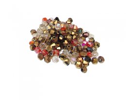 (image for) Approx. 1oz. x 4mm Color Bicone Glass Bead Mix