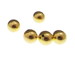 (image for) 12mm Gold Brass Spacer Bead, approx. 8 beads