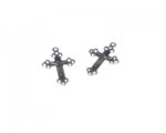 22 x 14mm Silver Thin Metal Cross, 4 crosses 22 x 14mm Silver Thin Metal Cross, 4 crosses