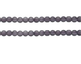 (image for) 6mm Midnight Semi-Matte Glass Bead, approx. 44 beads
