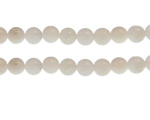 (image for) 10mm White Gemstone Bead, approx. 20 beads