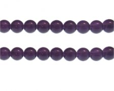 (image for) 10mm Deep Purple Jade-Style Glass Bead, approx. 21 beads