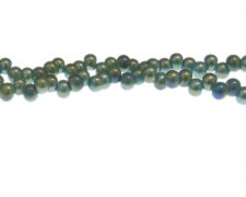 (image for) 8 x 6mm Aqua Luster Drop Glass Bead, 20" string