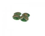 16mm Green Pattern Lampwork Glass Bead, 4 beads 16mm Green Pattern Lampwork Glass Bead, 4 beads
