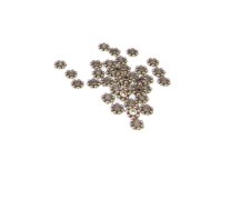 (image for) 3mm Silver Metal Bead Cap, approx. 55 caps