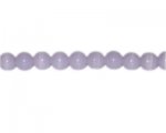 10mm Lilac Pressed Glass Bead, 13" string 10mm Lilac Pressed Glass Bead, 13" string