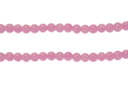 (image for) 6mm Pink Gemstone-Style Glass Bead, approx. 48 beads