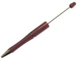 (image for) Pink Beadable Pen, for beads with 2mm hole