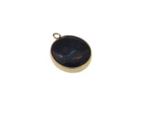 (image for) 18mm Lapis Gold Gemstone Pendant