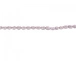 6 x 4mm Pale Plum Faceted Rice Glass Bead, 13" string 6 x 4mm Pale Plum Faceted Rice Glass Bead, 13" string
