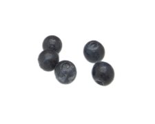 (image for) 10mm Black Lampwork Glass Bead, 5 beads. Peeling, No Returns!