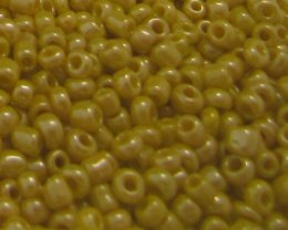 (image for) 11/0 Bright Yellow Ceylon Glass Seed Bead, 1oz. Bag