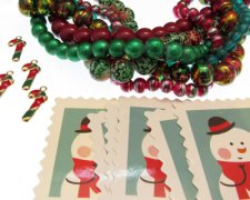 (image for) Christmas Bundle: 6 Strings, Enamel Charms, Gift Tags + Findings