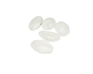 (image for) 20 x 16mm Inner White Lampwork Glass Bead, 5 beads