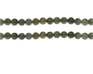 (image for) 6mm Khaki/Blue Gemstone Bead, approx. 30 beads