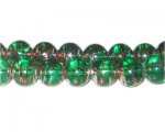 12mm Christmas Chill Abstract Glass Bead, approx. 14 beads 12mm Christmas Chill Abstract Glass Bead, approx. 14 beads