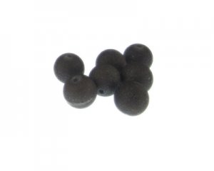 12mm Black Druzy-Style Electroplated Glass Bead, approx. 16 bead