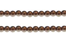(image for) 8mm Latte Glass Pearl Bead, approx. 54 beads