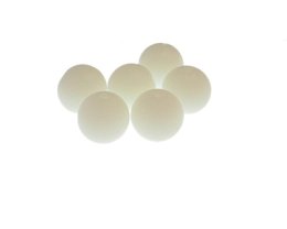 (image for) 14mm Milky White Glass Bead, 5 beads