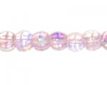 10mm Pink AB Finish Faceted Glass Bead, 15 beads 10mm Pink AB Finish Faceted Glass Bead, 15 beads