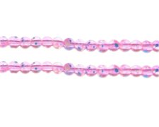 (image for) 6mm Pink Blossom Spray Glass Bead, approx. 48 beads