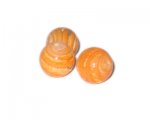 18mm Orange Lampwork Glass Bead, 3 beads 18mm Orange Lampwork Glass Bead, 3 beads