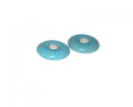 20mm Turquoise Donut Bead, 2 beads