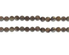 (image for) 6mm Light Gray Gemstone Bead, approx. 30 beads
