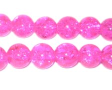 (image for) 10mm Bubblegum Crackle Bead, 8" string, approx. 21 beads