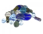 Approx. 1.5-2oz. Bold Blue Glass Bead Mix Approx. 1.5-2oz. Bold Blue Glass Bead Mix