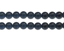 (image for) 10mm Dark Midnight Crackle Glass Bead, approx. 22 beads