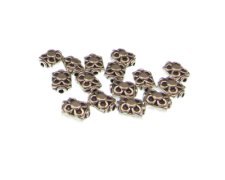 (image for) 8mm Silver Square Metal Spacer Bead, approx. 15 beads