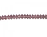 8 x 4mm Light Plum Faceted Disc Glass Bead, 13" string 8 x 4mm Light Plum Faceted Disc Glass Bead, 13" string