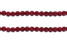 (image for) 6mm Red Bloom Spray Glass Bead, approx. 48 beads