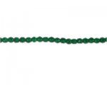 5mm Green Faceted Glass Bead, 14" string 5mm Green Faceted Glass Bead, 14" string