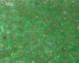 (image for) 11/0 Soft Green Transparent Glass Seed Bead, 1oz. Bag