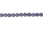 8mm Light Purple Faceted Glass Bead, 13" string 8mm Light Purple Faceted Glass Bead, 13" string