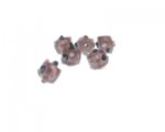 8mm Plum Bumpy Cube Lampwork Glass Bead, 5 beads 8mm Plum Bumpy Cube Lampwork Glass Bead, 5 beads