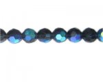 12mm Midnight Blue AB Finish Faceted Glass Bead, 14" string 12mm Midnight Blue AB Finish Faceted Glass Bead, 14" string