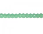 8x6mm Green Faceted Rondelle Semi-Opaque Bead, 13" string 8x6mm Green Faceted Rondelle Semi-Opaque Bead, 13" string