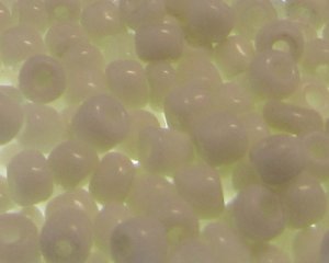 (image for) 6/0 White Opaque Glass Seed Bead, 1oz. Bag