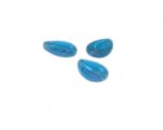 16 x 12mm Turquoise Matte Vintage-Style Glass Bead, 5 beads 16 x 12mm Turquoise Matte Vintage-Style Glass Bead, 5 beads