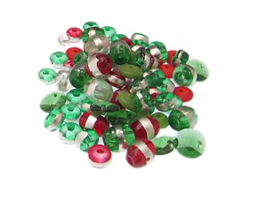 (image for) Approx. 1oz. Noel Designer Glass Bead Mix