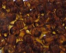 (image for) 6/0 Dark Brown Transparent Glass Seed Bead, 1oz. Bag
