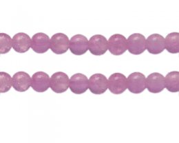 (image for) 10mm Amethyst Gemstone-Style Glass Bead, approx. 17 beads
