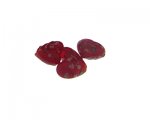 20mm Red Floral Lampwork Heart Glass Bead, 3 beads 20mm Red Floral Lampwork Heart Glass Bead, 3 beads