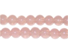 (image for) 8mm Dusty Pink Jade-Style Glass Bead, approx. 55 beads