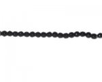 6mm Black Faceted Glass Bead, 12" string 6mm Black Faceted Glass Bead, 12" string